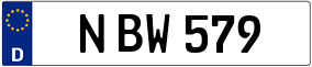 Trailer License Plate